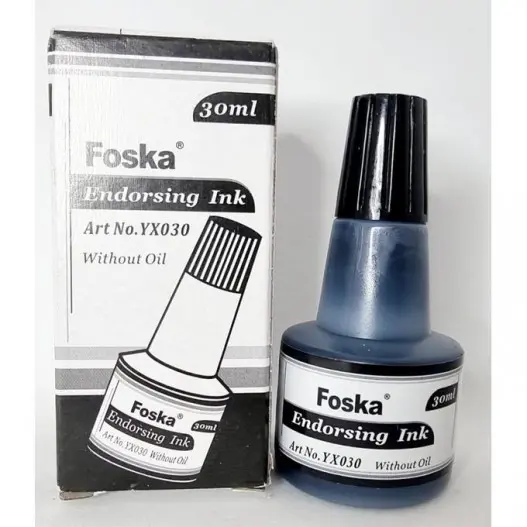 ENCRE TAMPON  NOIR FOSKA