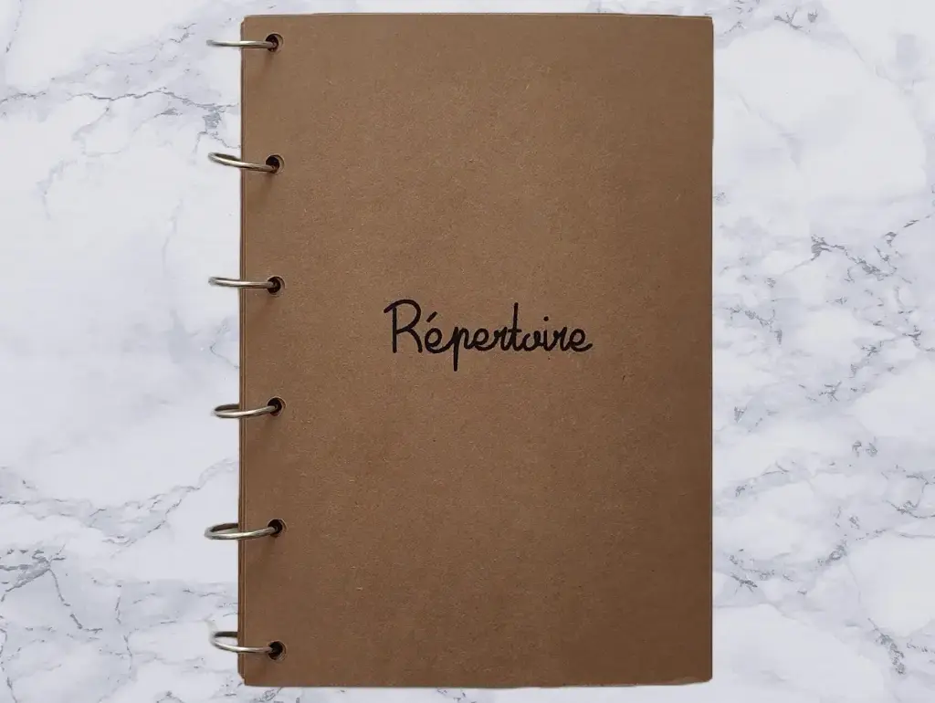 CAHIER REPERTOIRE A5