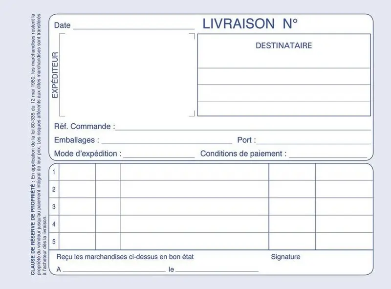 BON DE COMMANDE OKA 1812