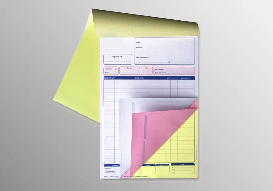 IMP CARNET 2CLR NCR 3EXP