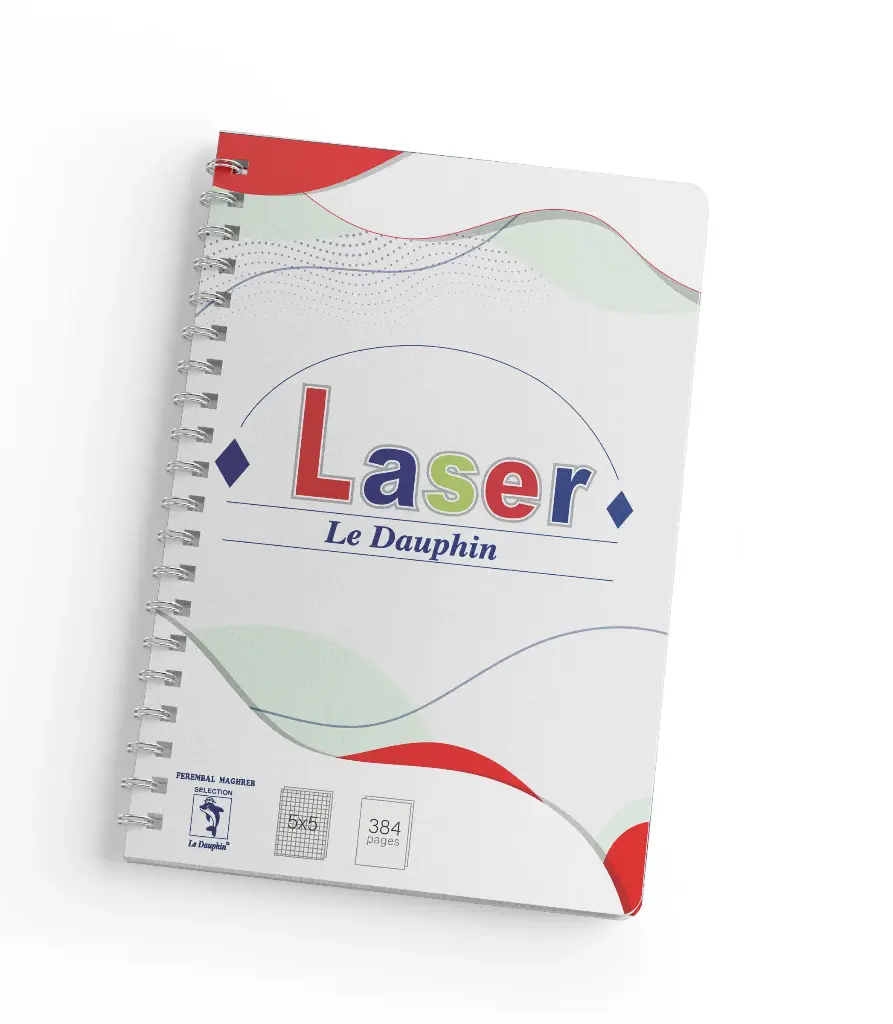 CAHIER 144P 5*5 LASER DAUPHIN