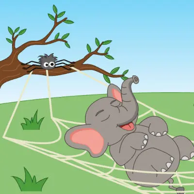 UN ELEPHANT QUI SE BALANCAIT