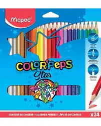 [2P000473] CRAYON COLOR'PEPS 24 MAPED