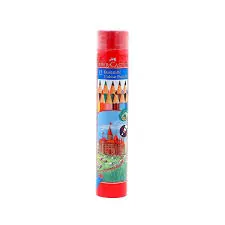 12 CRAYONS COULEUR BTE METAL