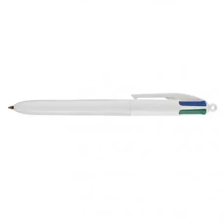 STYLO BIC 4 COULEURS BLANC