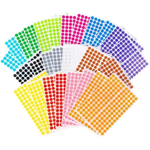 [2P000287] ETIQUETTE GOMMETTE COLOR