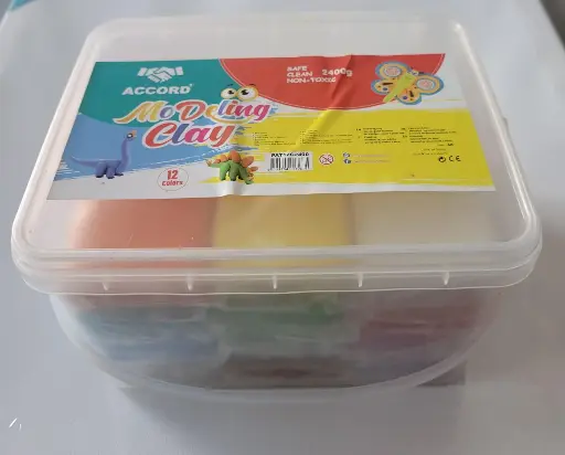 [2P0005014] PATE A MODELER 12 COULEUR EN PRESENTOIR ACCORD