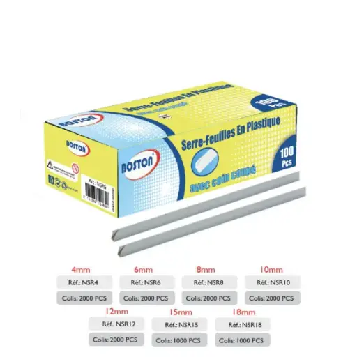[2P0005055] SERRE FEUILLE N°16 NOIR 50PCS ACCORD