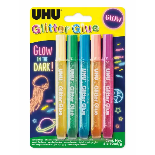 [2P0005159] COLLE UHU GLLITER GLUE GLOW IN THE DARK