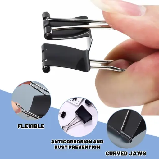 [2P0006032] PINCE DOUBLE CLIPS BINDER CLIPS 41MM