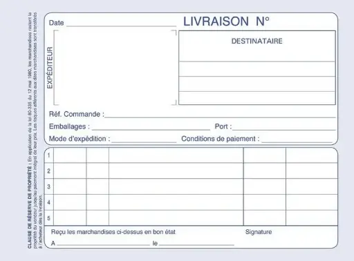 [2P0002105] BON DE COMMANDE OKA 1812