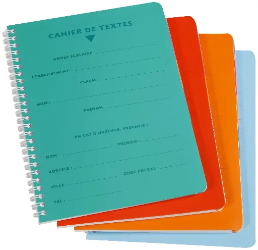 [2P0002544] CAHIER DE TEXTE SPIRALE SYRTA