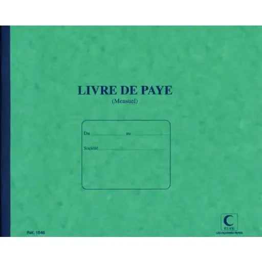 [2P0004288] LIVRE DE PAIE