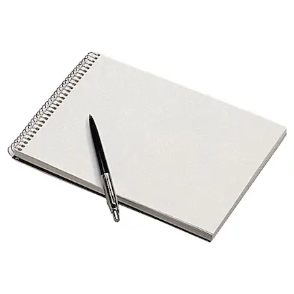 [2P0006699] BLOC STENO A5 BLANC