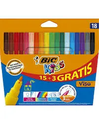 [2P0001005] BIC FEUTRE COULEUR KIDS 15+3
