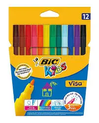 [2P0001010] BIC FEUTRE COULEUR KIDS VISA 12