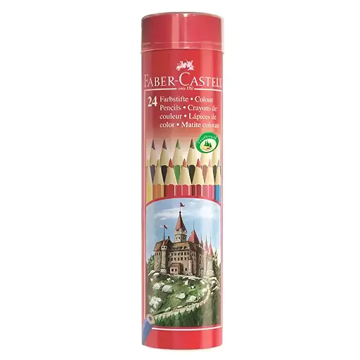 [2P0001775] CRAYON COULEUR 24 BOITE RONDE