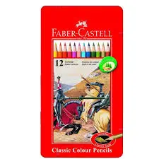 [2P0001957] BOITE METAL 12 CRAYONS