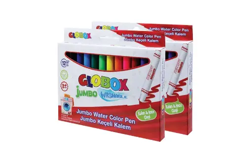 [2P0002433] 12 FEUTRES JUMBO GLOBOX