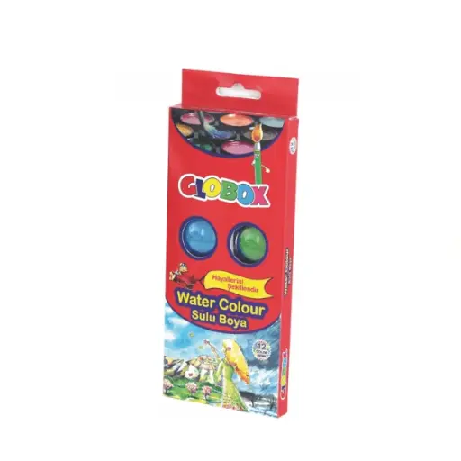 [2P0002434] PEINTURE AQUARELLE 12 COULEURS GLOBOX