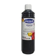[2P0002552] PEINTURE GOUACHE NOIR 500ML MASHMALOW