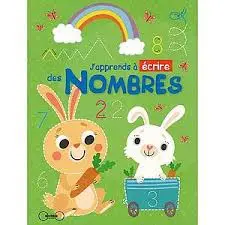 [2P0004182] J'APPRENDS A ECRIRE DES NOMBRES - LAPINS VERT