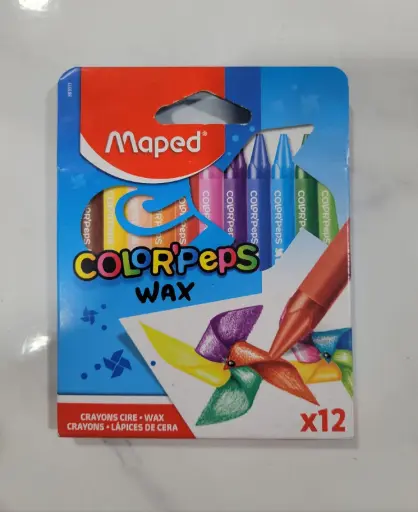 [2P000465] CRAYON COULEUR COLOR PEPS WAX MAPED