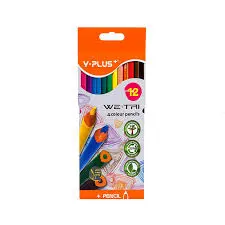 [2P000466] CRAYON COULEUR 18CM Y PLUS