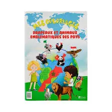 [2P0004716] MES COLORIAGES DRAPEAUX ET ANIMAUX