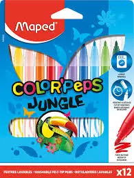[2P000490] CRAYON COULEUR MAPED COLORPEPES JUNGLE