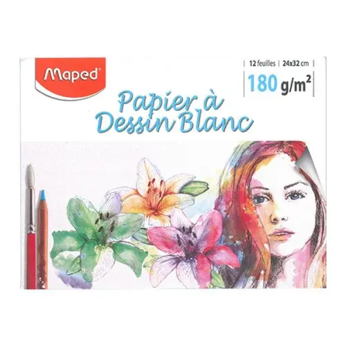 [2P0004976] PAPIER DESSIN BLANC MAPED 24*32