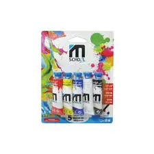 [2P000536] PEINTURE MSCHOOL GOUACHE 5 TUBES