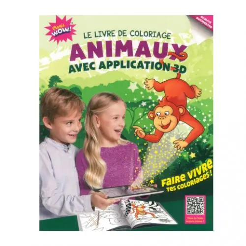 [2P0006042] LE LIVRE DE COLORIAGE ANIMAUX 3D
