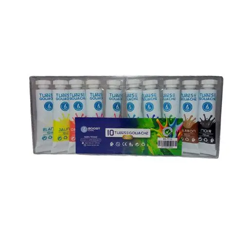 [2P0006212] GOUACHE DE 10 TUBES BOOST SCHOOL