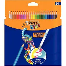 [2P000989] CRAYON COULEUR BIC KIDS EVOLUTION ILLUSION