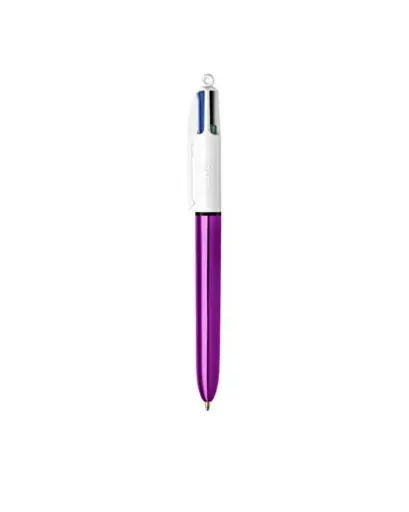 [2P0004708] STYLO BIC 4 COULEURS VIOLET