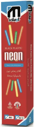 [2P000976] CRAYON HB M SCHOOL NEON