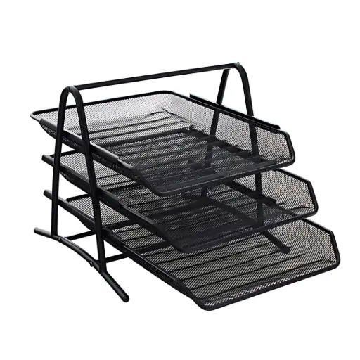 [2P0006956] PANIER A COURRIER 3 ETAGES METAL
