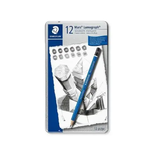 BOITE METAL 12 CRAYONS LUMOGRAPH G-120