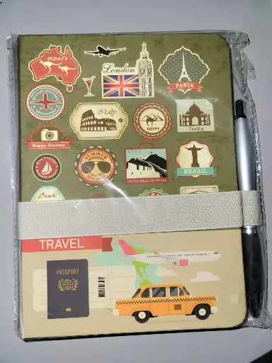CARNET DE VOYAGE +STYLO SENFORT 